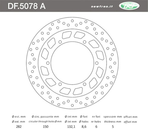 Df5078a disco freno - -,