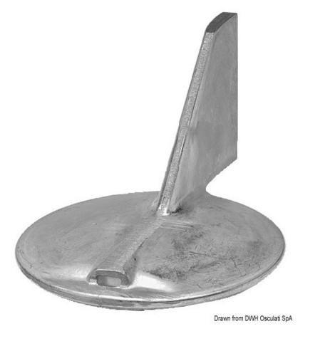Anodo alluminio pinna hp - alluminio,